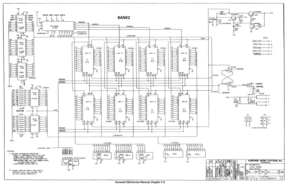 Schematic CPU Board, 6 sheets - Sheet 2